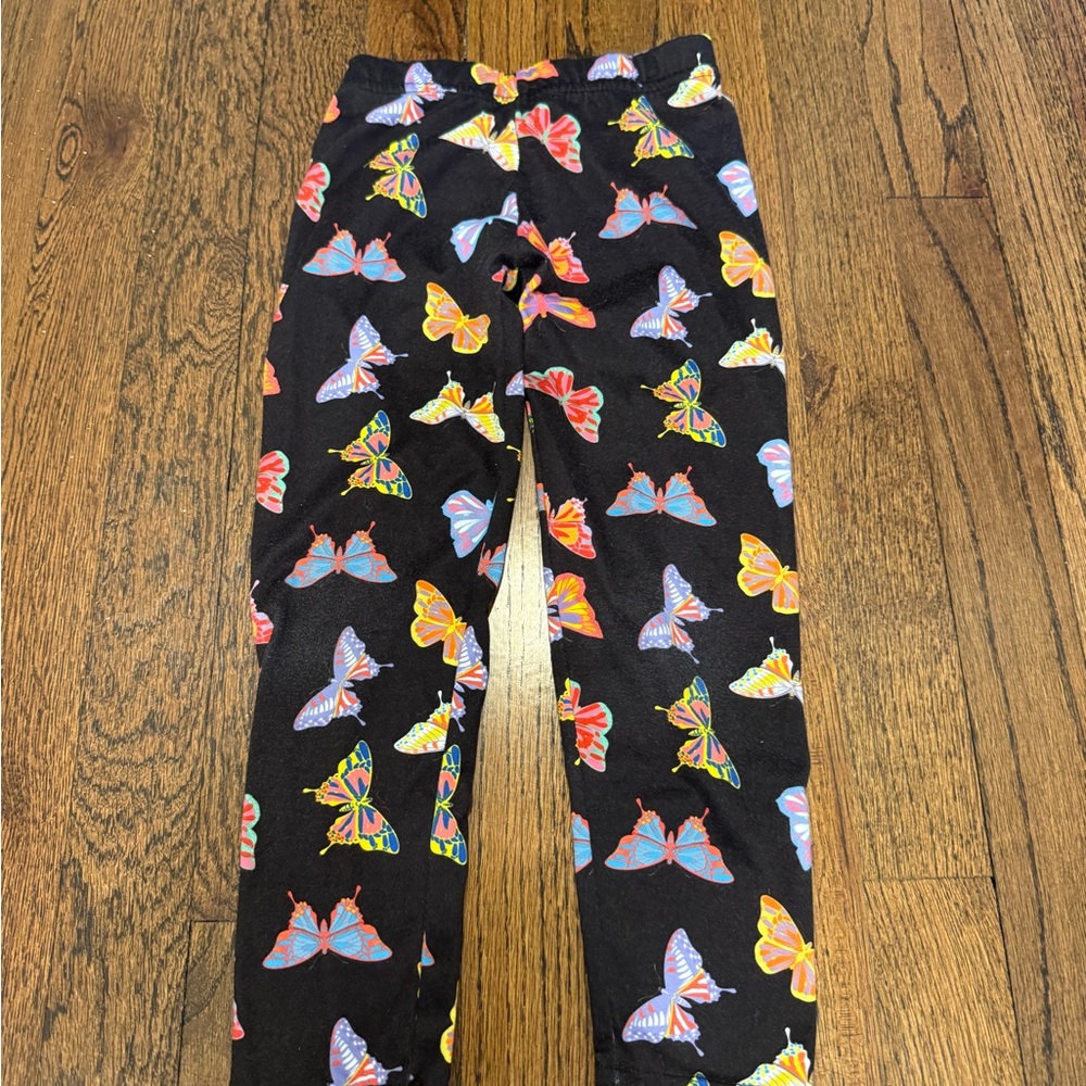 Colorful Butterfly Print Kids Bottoms
